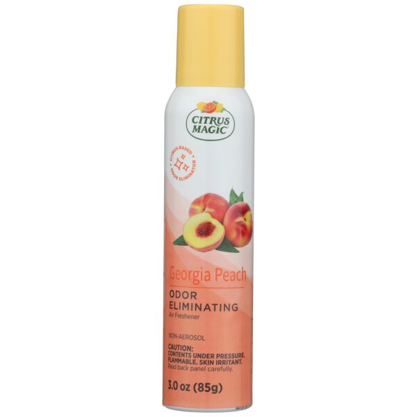 Citrus Magic Odor Eliminating Air Freshener Spray, Georgia Peach, 3-Ounce